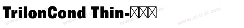TrilonCond Thin字体转换